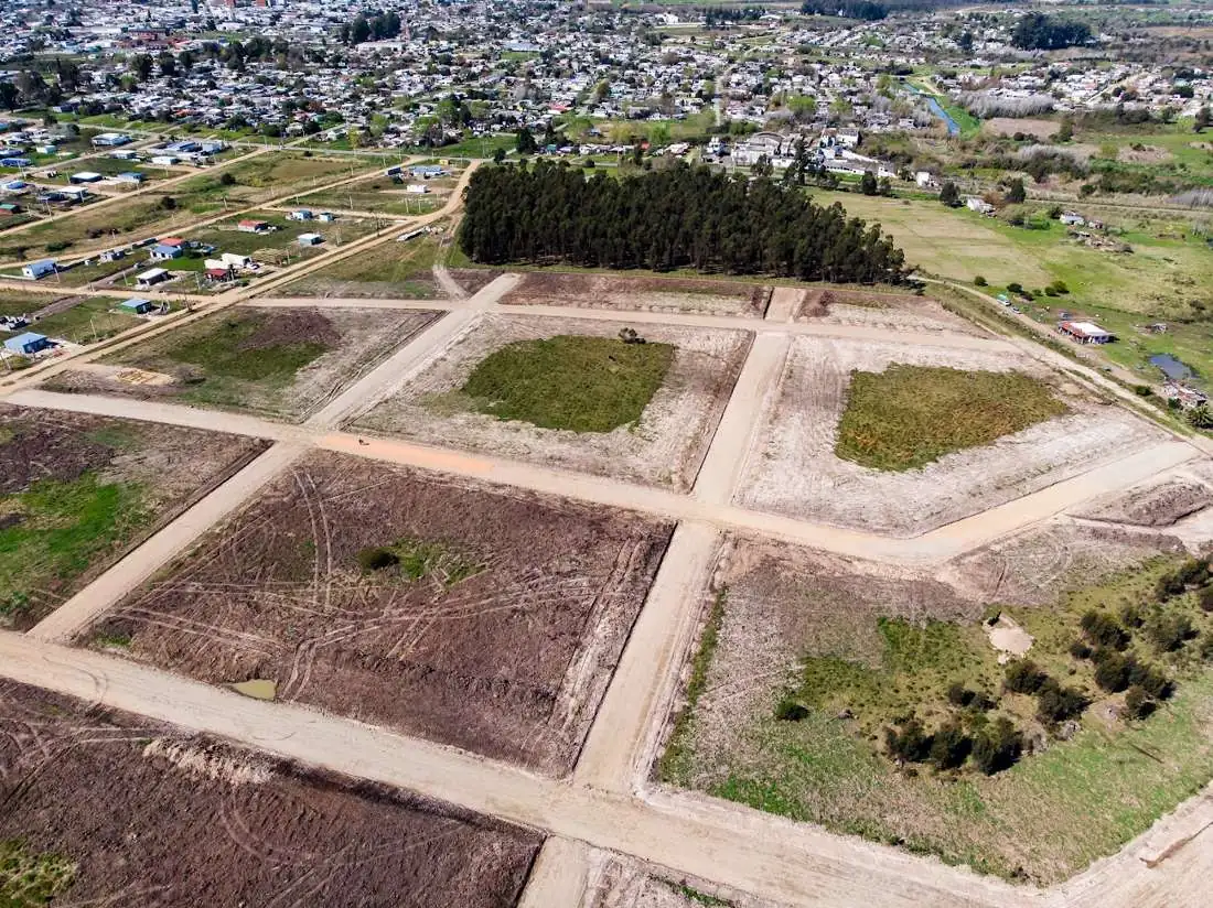 Fraccionamiento en Pando visto desde el drone