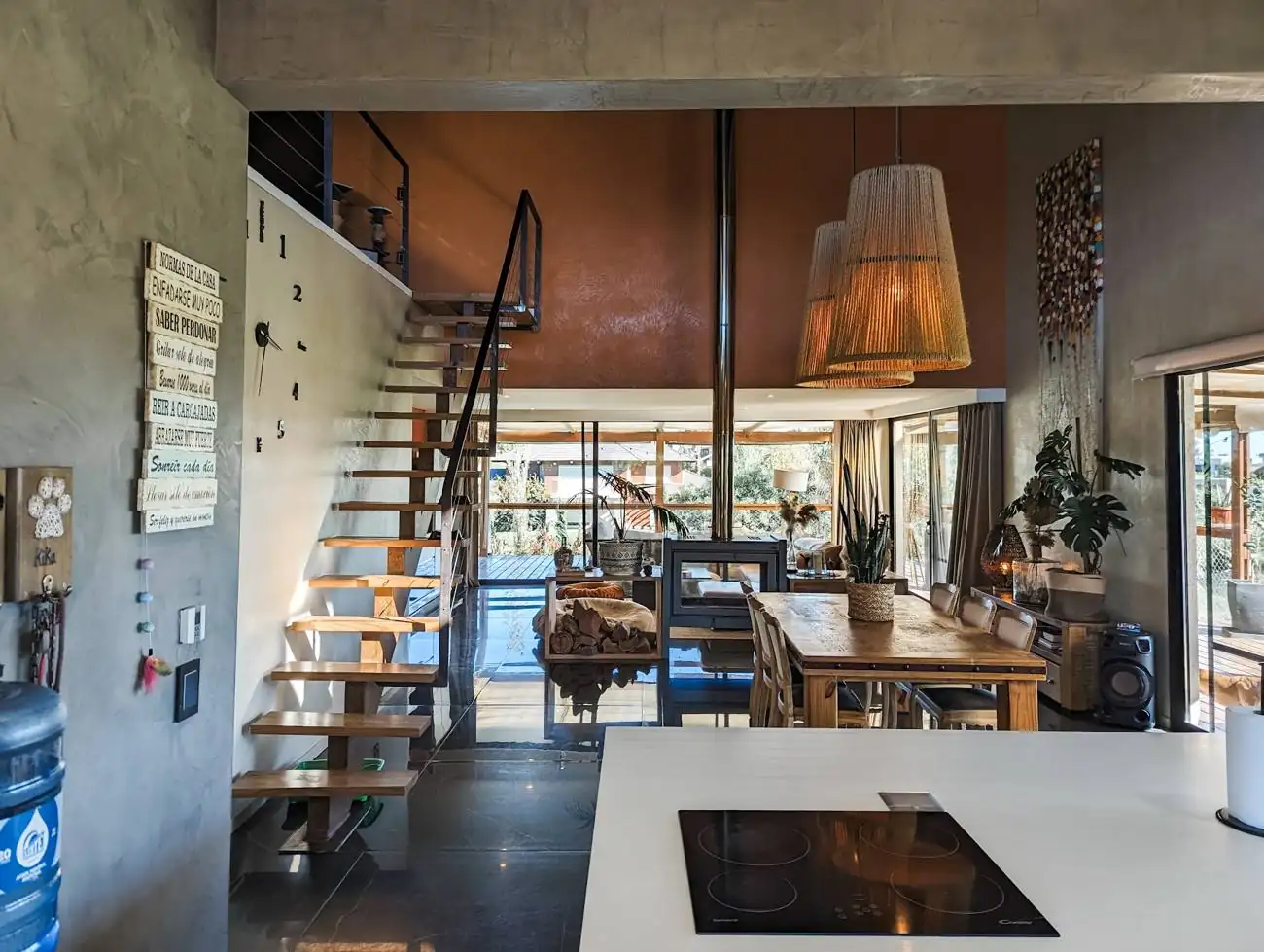 Comedor de la casa en Colinas de Carrasco