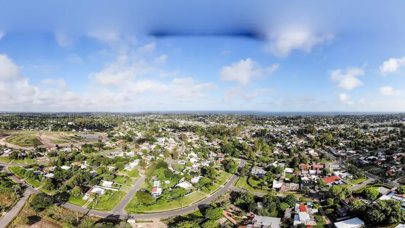 Panorámica 360° · Hacia la costa